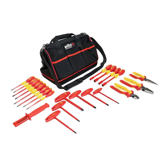 Wiha Tools 22 Piece Insulated Pliers & Screwdrivers Set w/Bag 32973