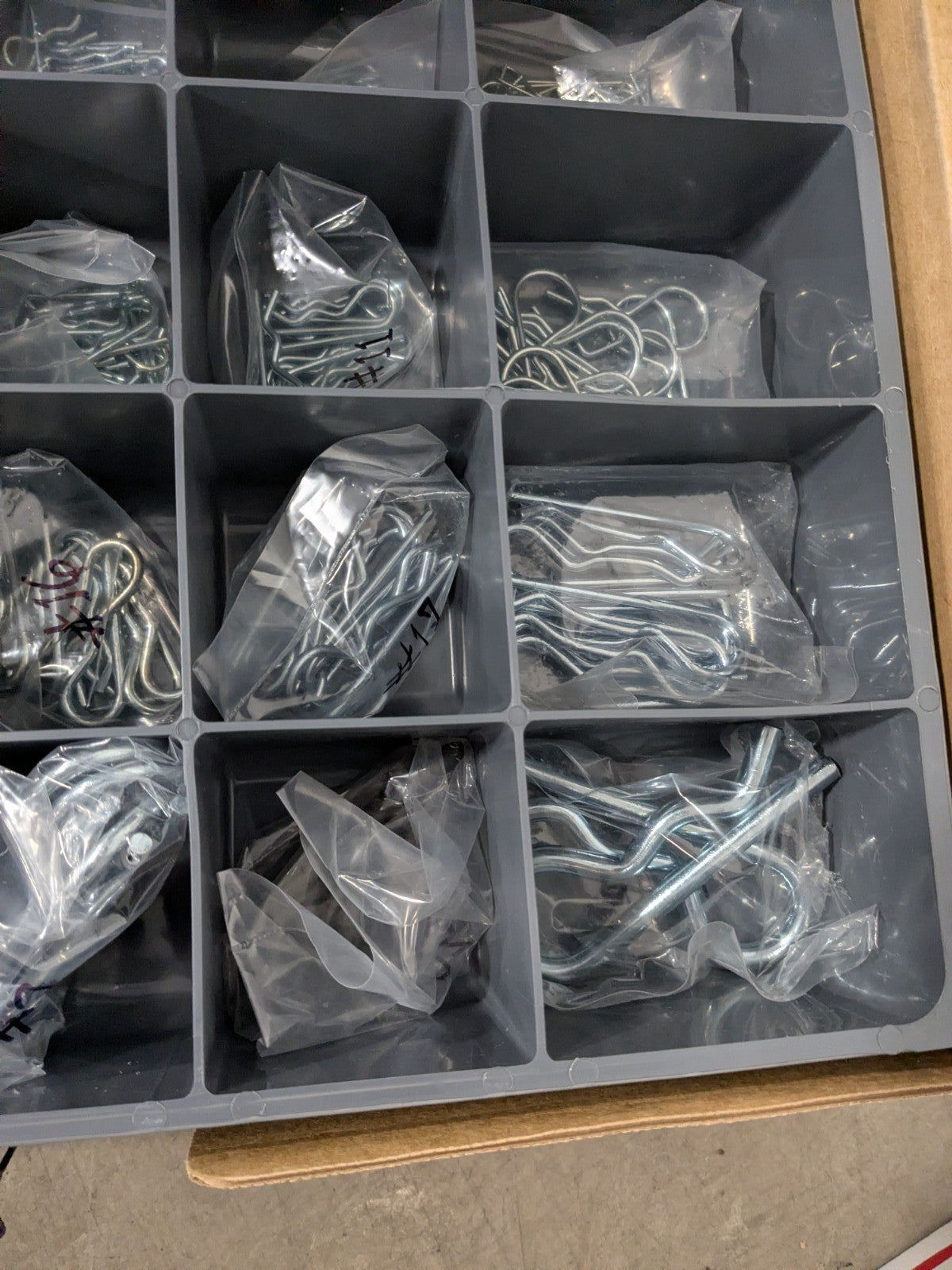 359 Piece, 1/8 to 1" Pin Dia, Hitch Pin Assortment, 1/16 to 7/8" Long 09850470