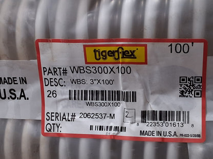 Kuriyama Of America Food & Beverage Hose 3.64" OD 100Ft Long WBS300