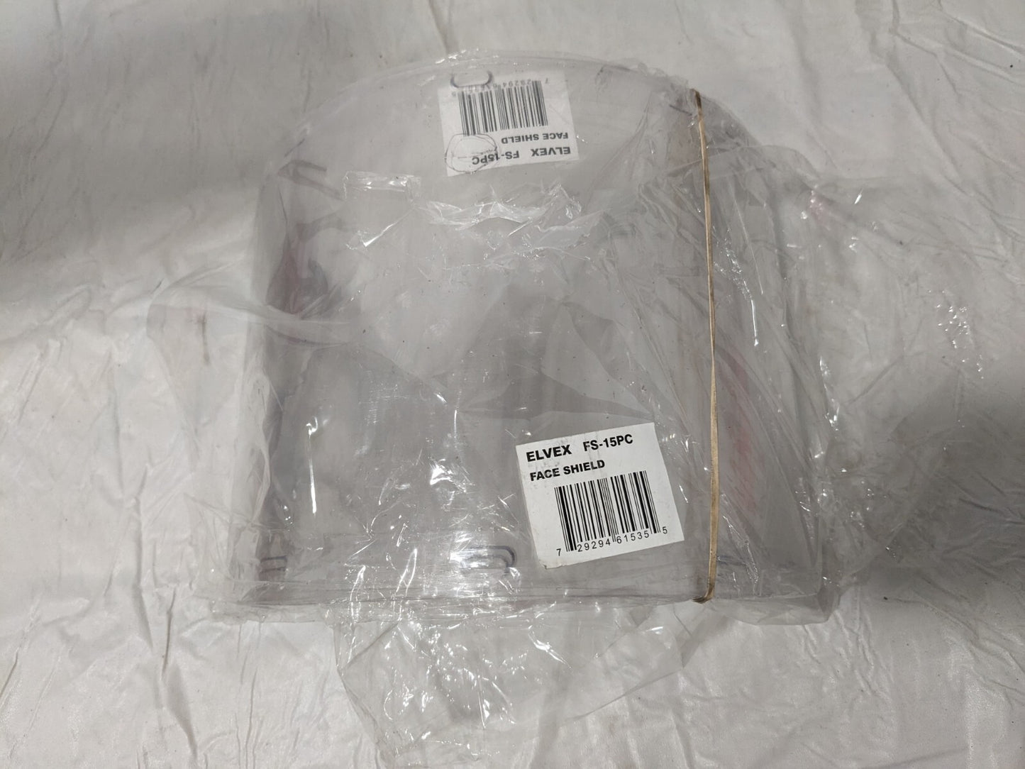 ELVEX Faceshield Visor,Clear Lot of 3 FS-15PC