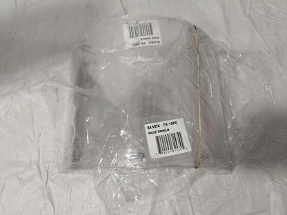 ELVEX Faceshield Visor,Clear Lot of 3 FS-15PC