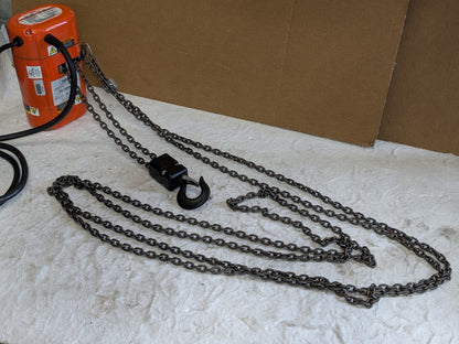 CM Shopstar Electric Chain Hoist 1/2 Ton Capacity 10 Ft Max. Lift 115v 2110