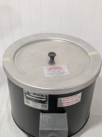 WAAGE 2 Gal Dip Coat Pot 6" Deep, 200 to 550°F, 10-1/2" ID, 115 Volts WP16A-7-1