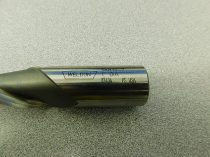 Weldon Roughing End Mill HSS 1" x 1" x 2" x 4-1/2   57090-00-W