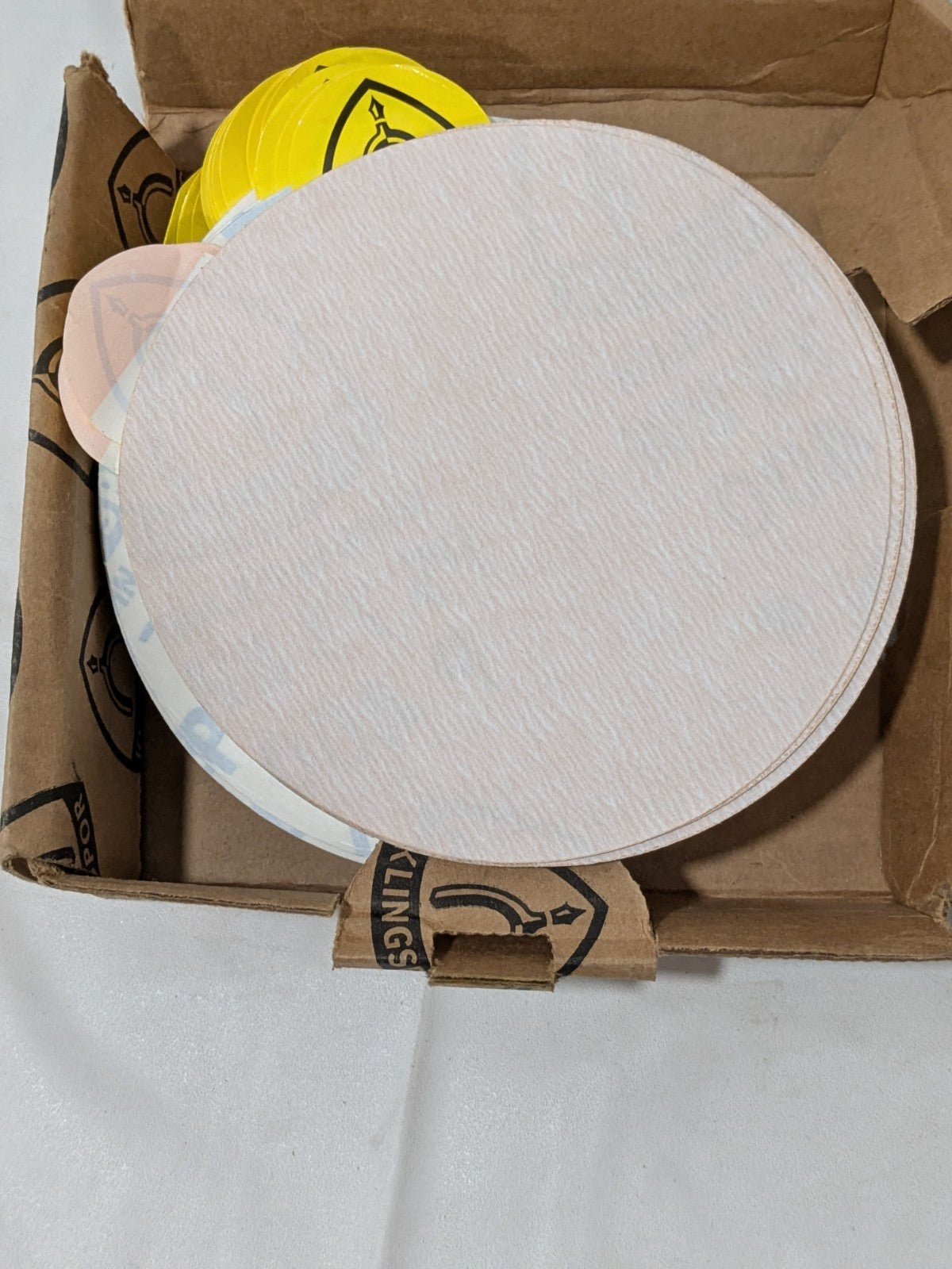 Klingspor 5" 400G NO HOLE PSA DISC Box of 100 073P400W-12700T