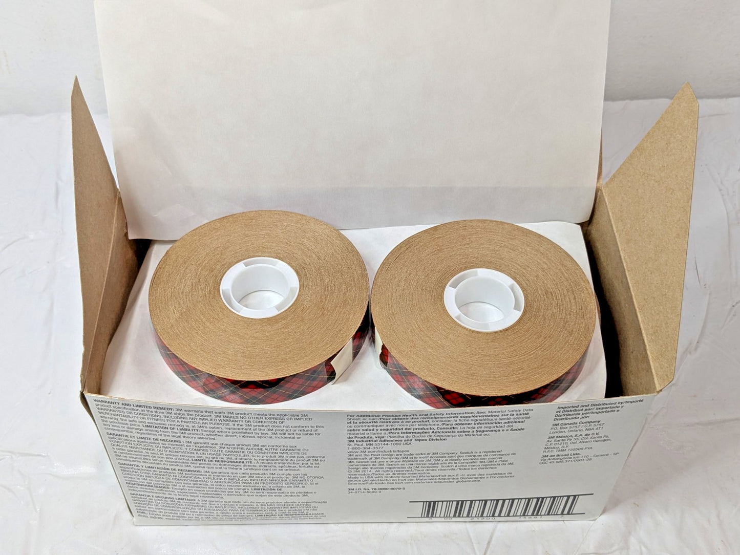12 Rolls 3M Scotch ATG Adhesive Transfer Tape 924 General Purpose 0.75"X60yd 924