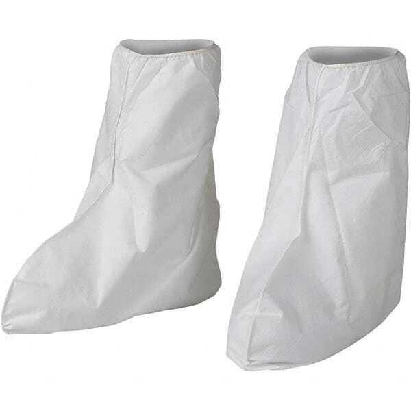 KLEENGUARD Boot Cover: Microporous Film Laminate &amp; Vinyl, White 400 Pack 444