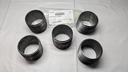 SCH40 Galvanized Steel Pipe Nipple 2" MNPT x 2″ Long  *5 PACK*  62150206