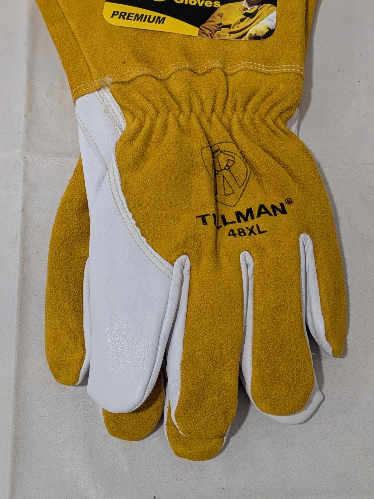 Tillman Mig Welding & Heat Protective Gloves  X-Large  Cow Hide / Goat Skin 48XL