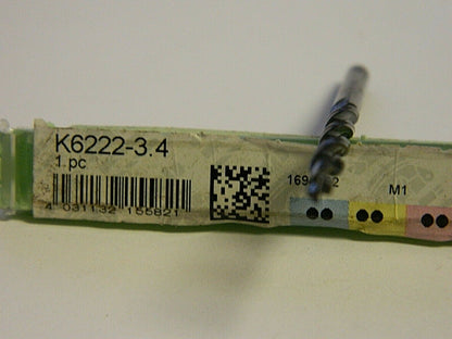 Walter 2.5mm Dia. × 70mm OAL HSS Multi-diameter Step Drill Qty 2  K6222-3.4