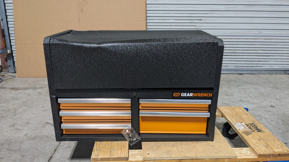GEARWRENCH 5 Drawer Top Tool Chest 18 x 23 x 36 Steel Black/Orange 83242 Damage