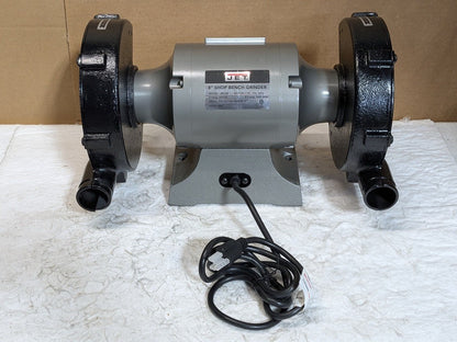 Jet Shop Bench Grinder 8" Wheel Diameter 3450 RPM 1/2 HP 115v 8 Amp JBG-8B