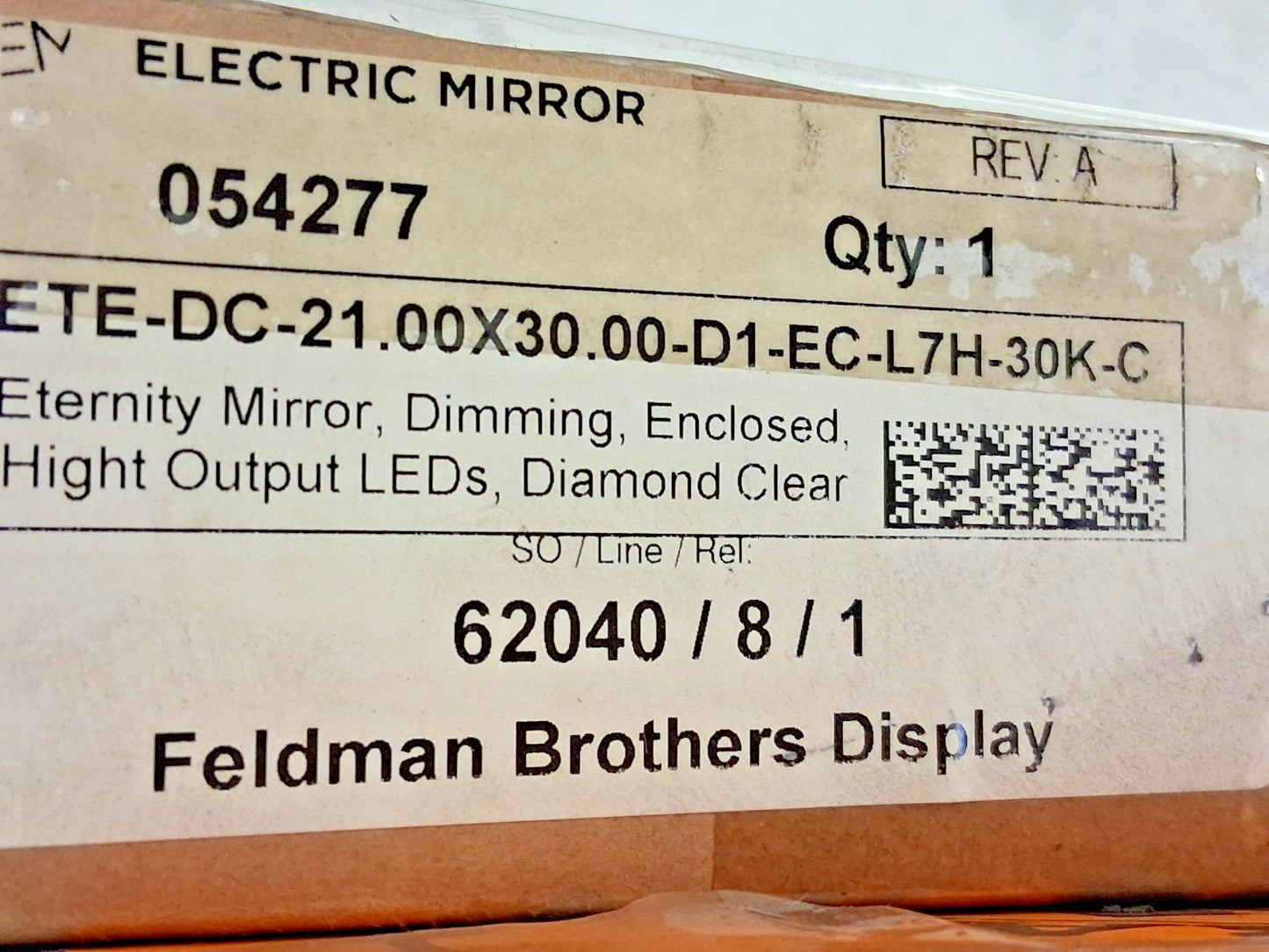 Electric Mirror Eternity Oval Lighted Mirror 21"X30" ETE-2130-AE