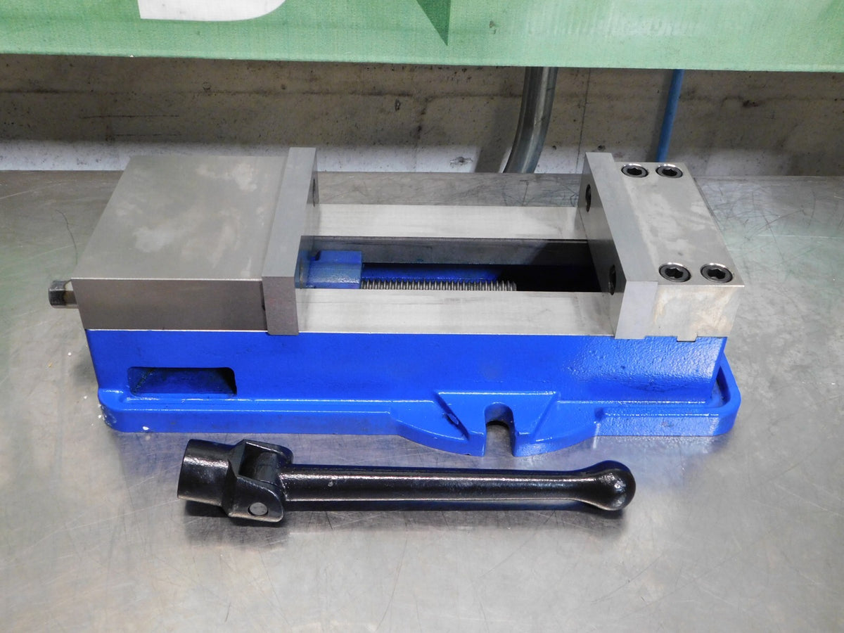 Pro-Grade Horizontal Machine Vise 6" Jaw Width Stationary Base 428-7268