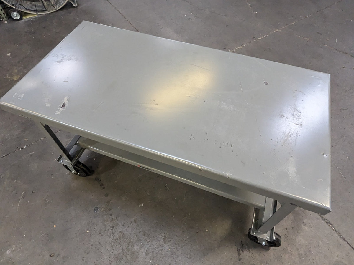 Little Giant 60 x 30 Mobile Work Bench 7 Ga. Welded Steel 5000 lb. Capacity