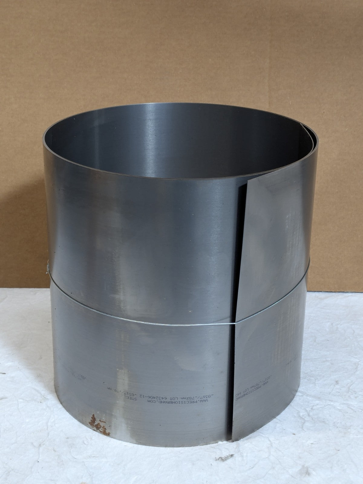 Precision Brand 16670 Steel Shim Stock 12" Width 120" Roll Length 0.031" Gauge