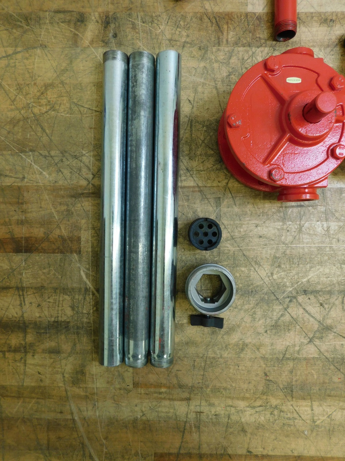 Pro-Grade Cast Iron Hand Operated Siphon Pump 1" Outlet WS-PU-ROTA1-1