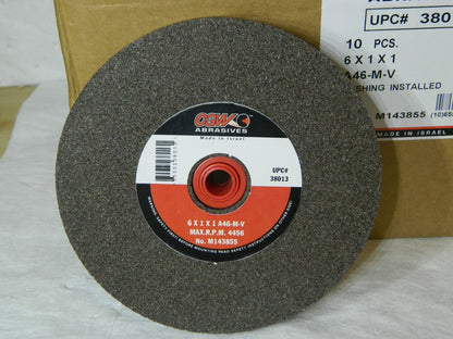 CGW 46 Grit Aluminum Oxide Bench & Pedestal Grinding Wheel Qty 10 Wheels 38013