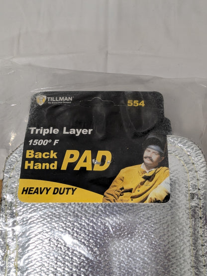 6 Pack Tillman Triple Layer Aluminized Ceramic Wool Back Hand Pads 554
