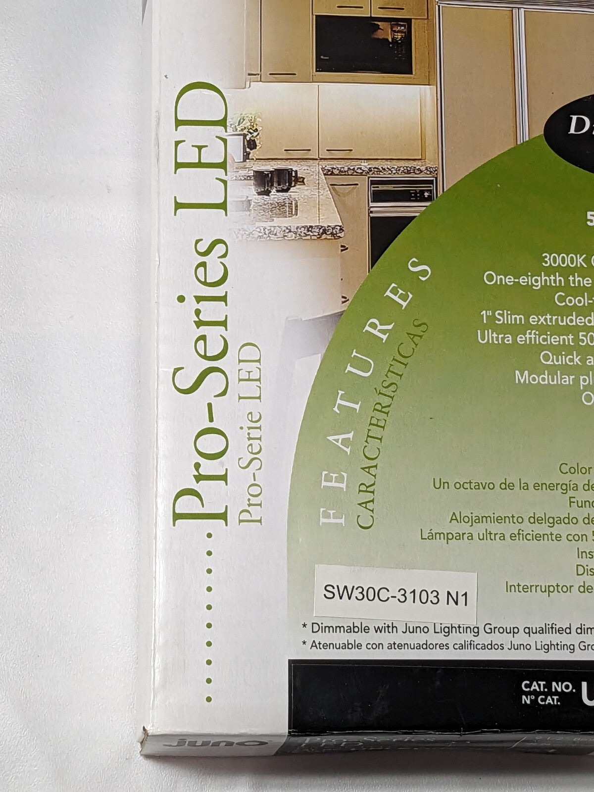 Juno Pro-Series LED Undercabinet Light Fixture 9-1/2" Bronze UPLED09-BZ