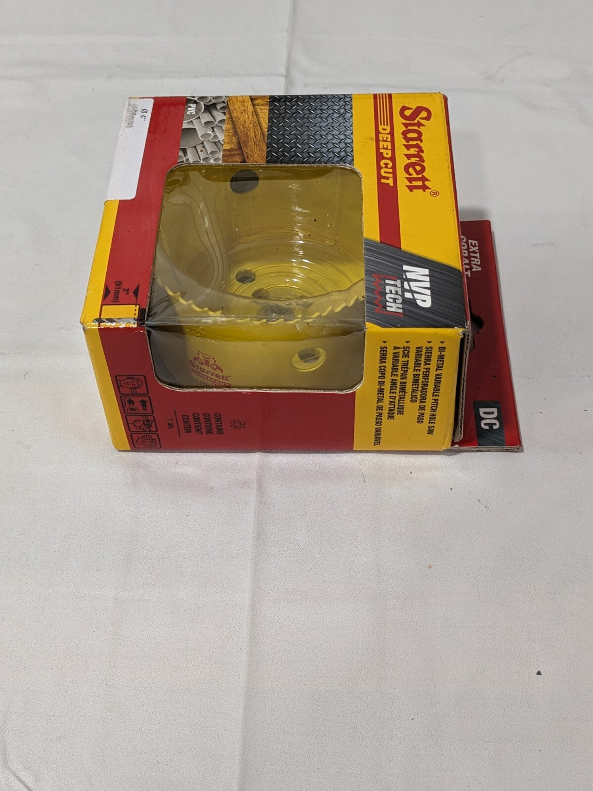 STARRETT Hole Saw: 4" Saw Dia, 2" Cut Depth 00461