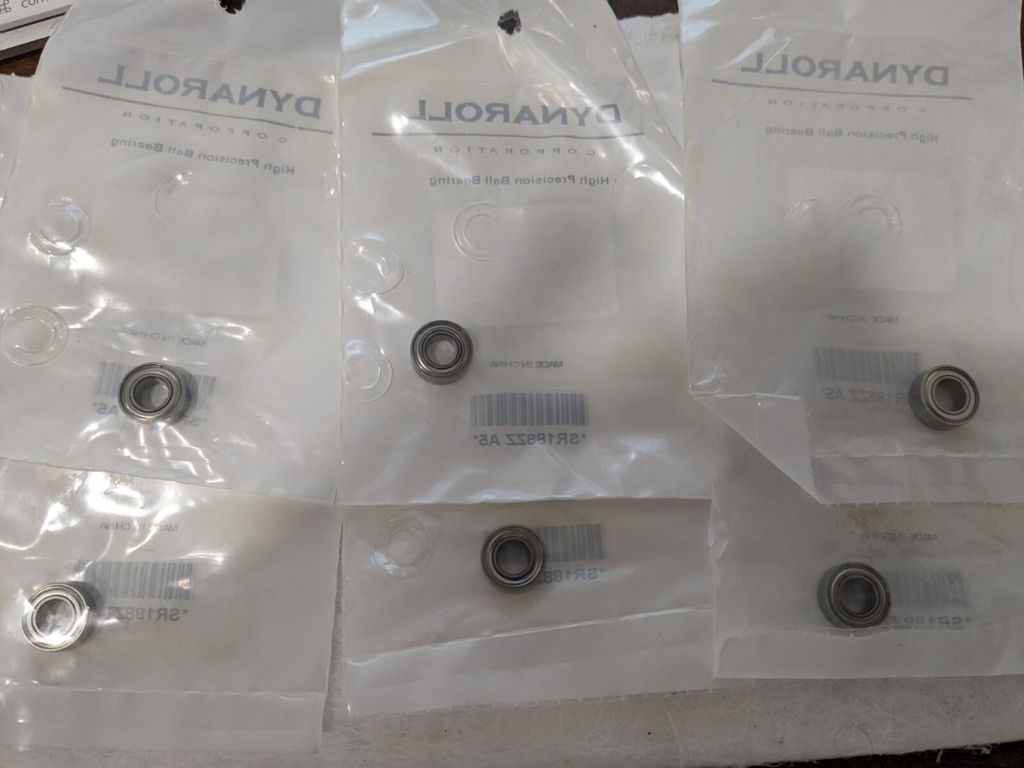 Miniature Ball Bearings 6ct: 0.25" Bore Dia, 0.5" OD, 0.1875" OAW