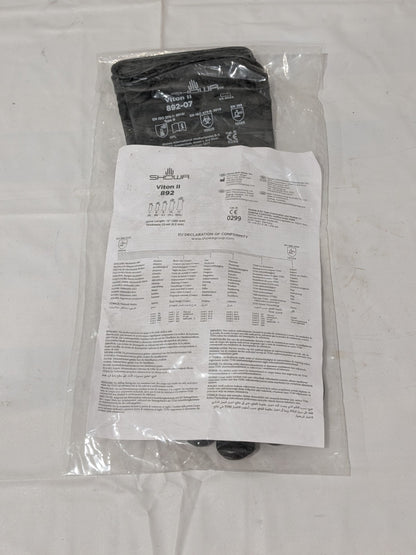 SHOWA Chemical Resistant Gloves: 12.00 mil, Viton Sz S 892-07