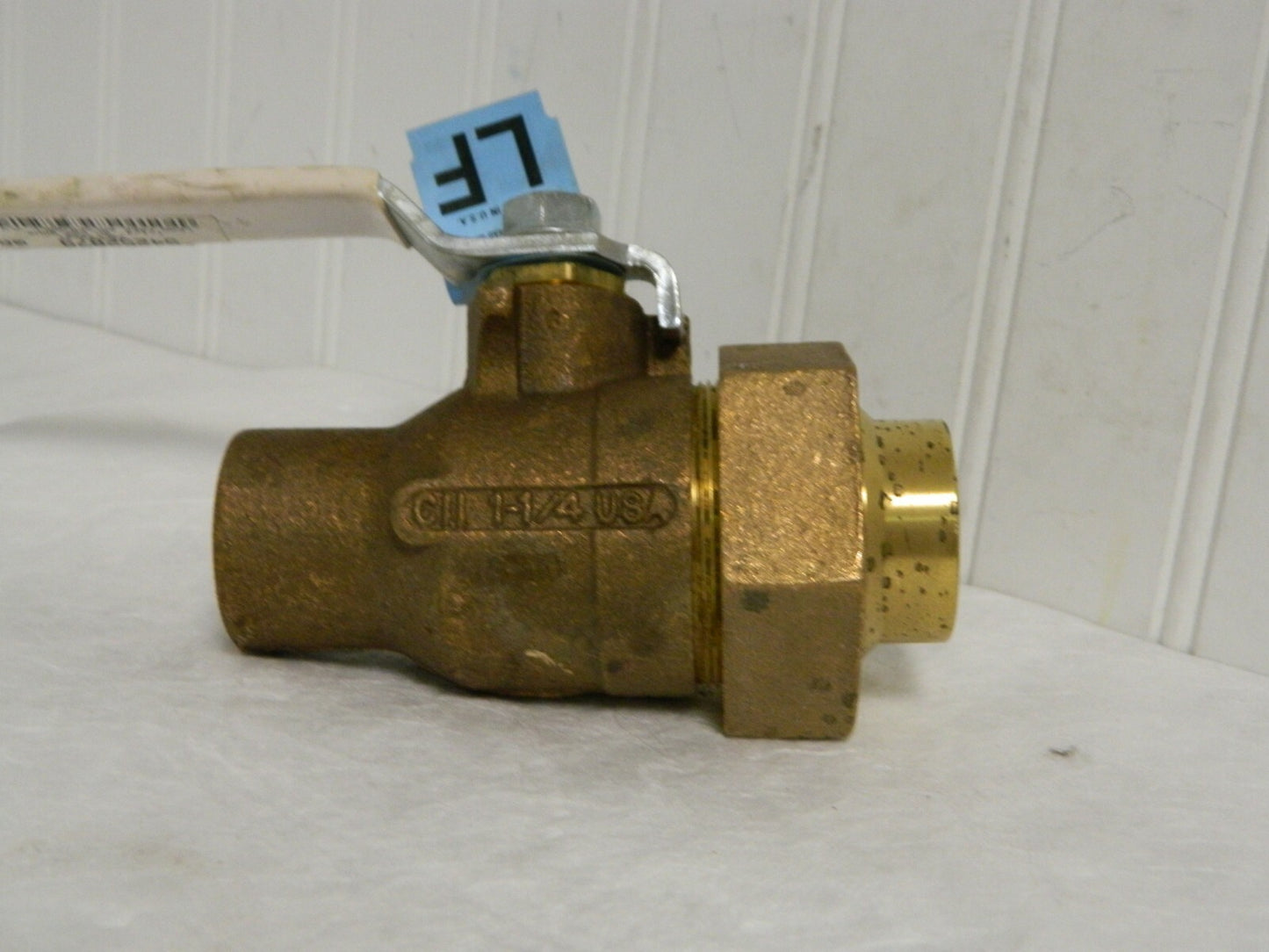 Apollo Bronze Single Union Ends Ball Valve 1-1/4" Pipe Standard Port 70LF40