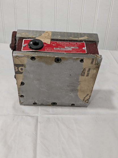 Suburban Permanent Magnetic Chuck, Fine Pole, 6" x 6" - MC-66-FP-S1