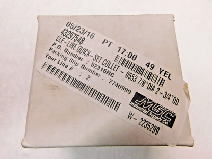 Cle-Line Die Collets 7/8" Collet Number 5 C66773
