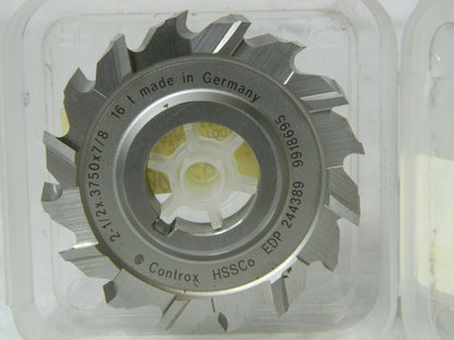 Controx Cobalt Side Chip Saw 2-1/2 Blade Dia x 3/8 Thick 7/8 Hole 244389