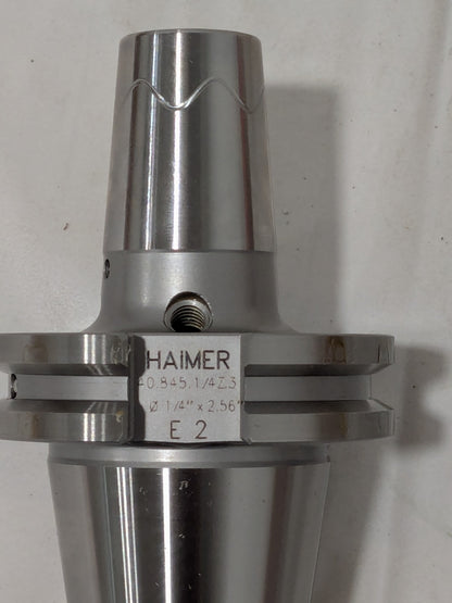 HAIMER Shrink-Fit Tool Holder & Adapter: CAT40, 0.25" Hole Dia 40.845.1/4Z.3
