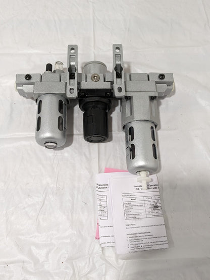 PRO-SOURCE 3 Pc. FRL Combination Unit: 1/4 NPT, Intermediate 1630002550PRO