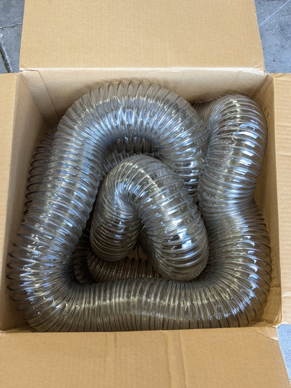 Hi-Tech Duravent CVD Clear PVC Blower Duct Hose 25 Ft. x 4 In. 2021-0400-2025