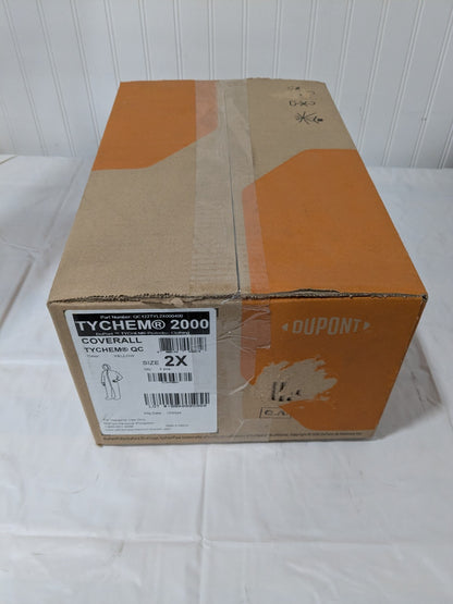 (4) Dupont Disposable Coveralls: Chemical, Splash & Bloodborne QC122TYL2X000400