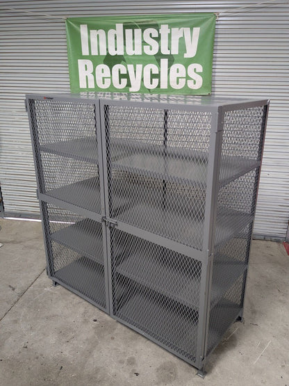 Little Giant Vented Storage Locker 3-Shelf 13 Ga. Welded Steel 78" x 72&quo