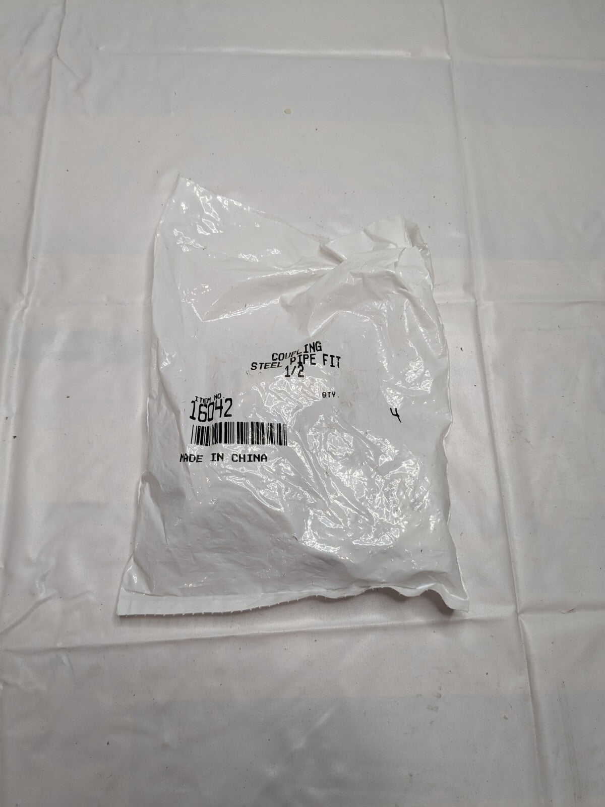 BRENNAN Industrial Pipe Coupling: 1/2 x 1/2 Female, FNPT x FNPT Qty 4 BD-16042