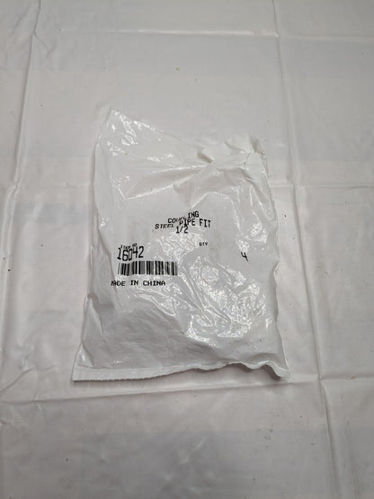 BRENNAN Industrial Pipe Coupling: 1/2 x 1/2 Female, FNPT x FNPT Qty 4 BD-16042