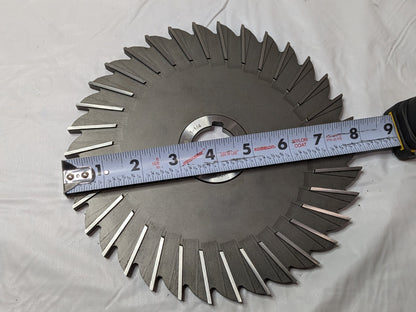 MOON Cutter Side Milling Cutter 8" Diam x 5/16" CW X 1-1/4" Arbor