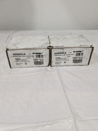CAMPBELL 1/4 Inch Wire Size Welding Ring Qty 50 6050414