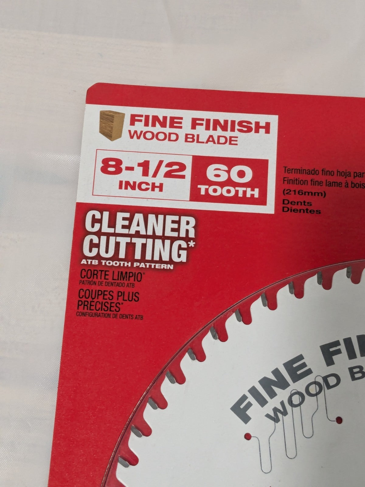 Milwaukee Wet & Dry Cut Saw Blade: 8-1/2" Dia, 5/8" Arbor Hole, 60T 48-40-0826
