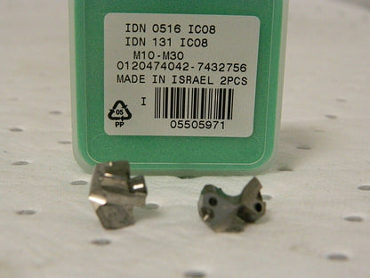 Iscar Replaceable Drill Tip IDN 0516 Grade IC08 Qty. 2 5505971