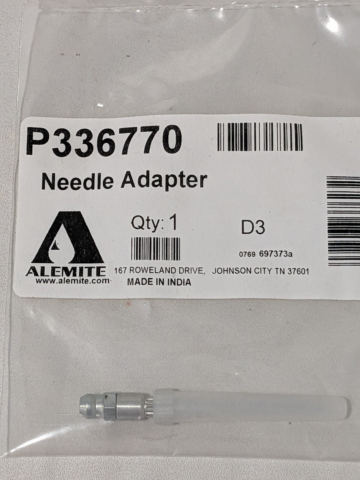 Alemite Grease Gun Injector Needle P336770