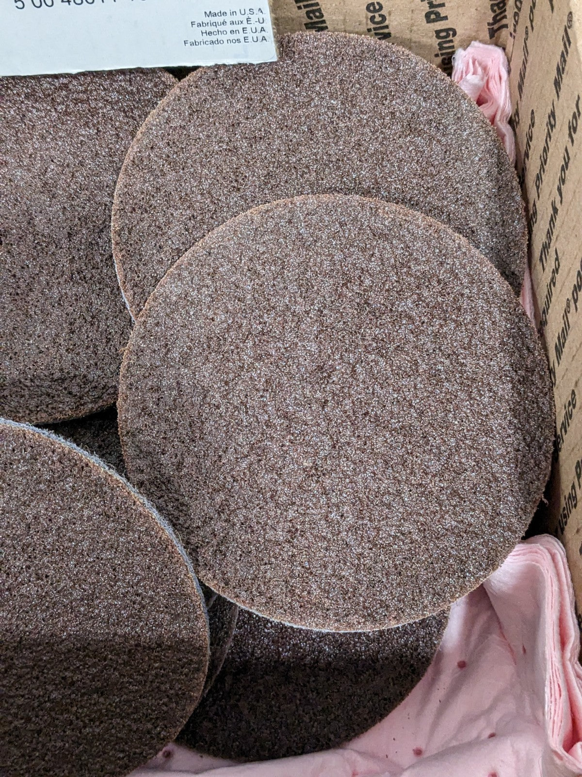 3M Hook & Loop Disc: 4-1/2" Dia, Non-Woven, Aluminum Oxide Qty 20 7100136779