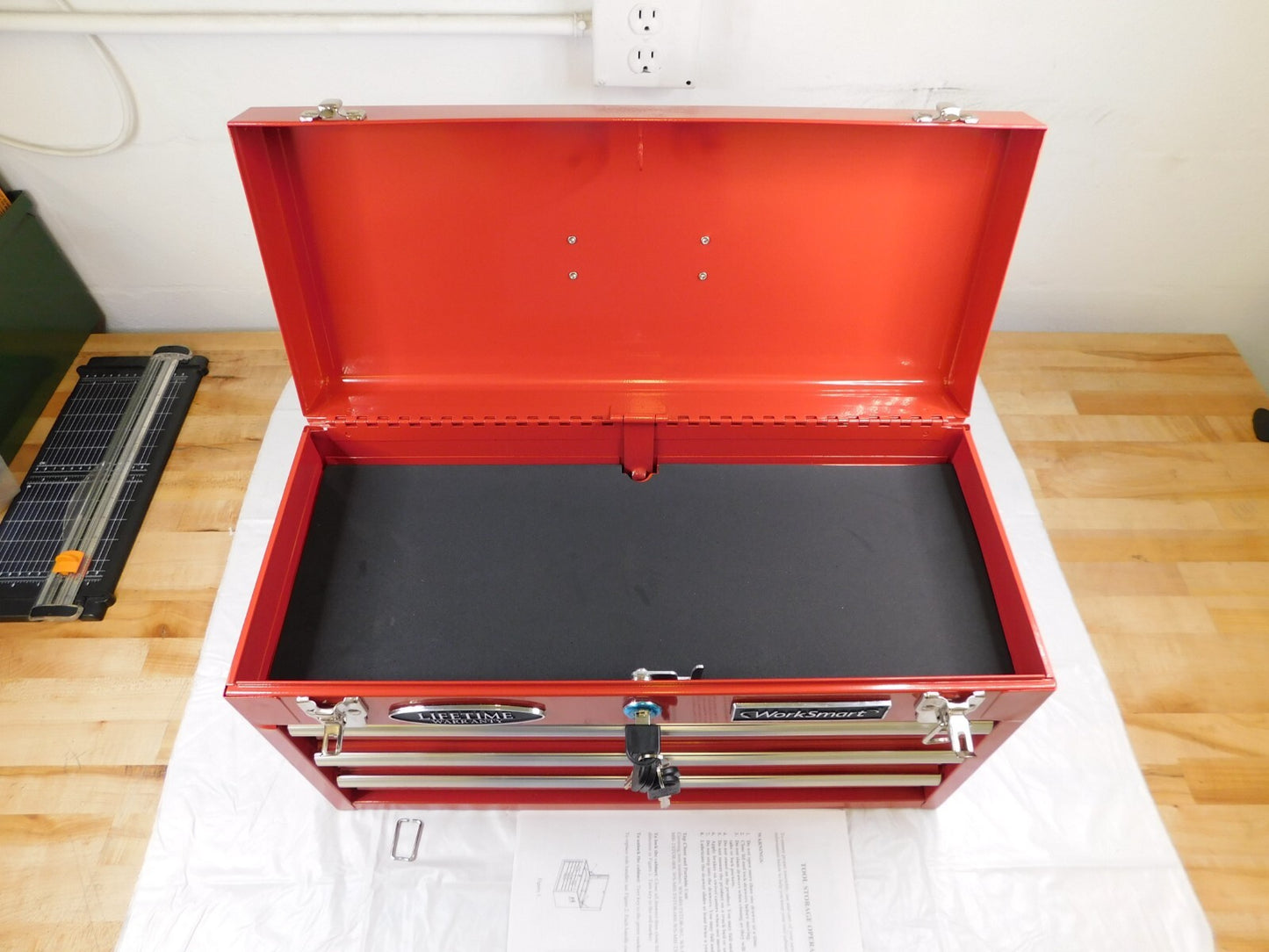 Worksmart Tool Chest: 3 Drawers, 8-5/8" , 11-7/8", 20-1/2WS-MH-TSTOR-001