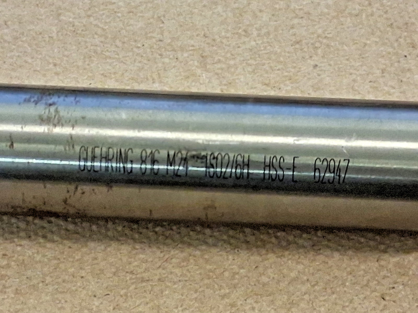 Guhring Spiral Point Tap Plug Chamfer M24x3 Metric 4Fl 9008160240000