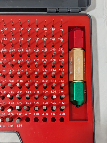 SPI Class ZZ Plug Gage Set: 1.3 to 4.98 mm Range, 185 Pc 22-179-6