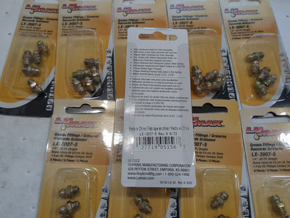 LUMAX Grease Fitting Adapter 10pks of 5pcs: 90 ° Head Angle LX-3007-5