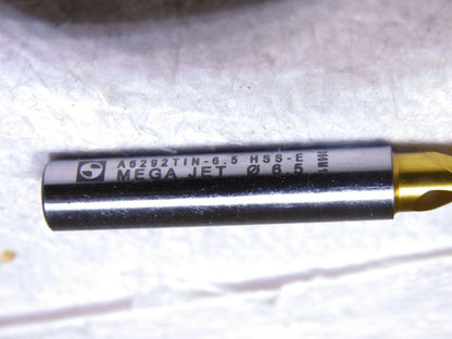 Walter HS Parabolic Drill Bit 0.2559 Dia 2Fl 130º RH TiN 3.583L A6292TIN-6.5