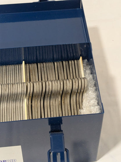 260 Pc Stainless Steel Slotted Shim Assortment , 0.001 to 0.125" Thickness 17200